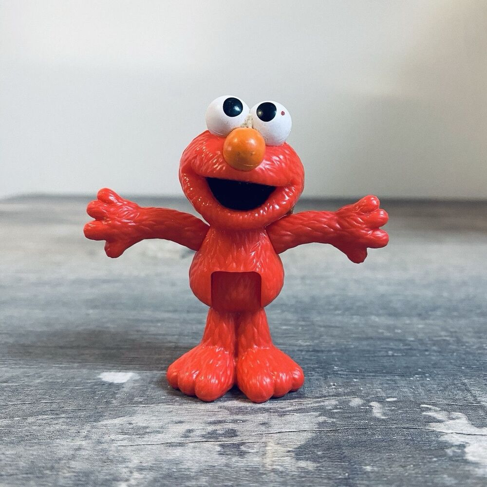 2.5” Sesame Street Elmo Figure Cake Topper